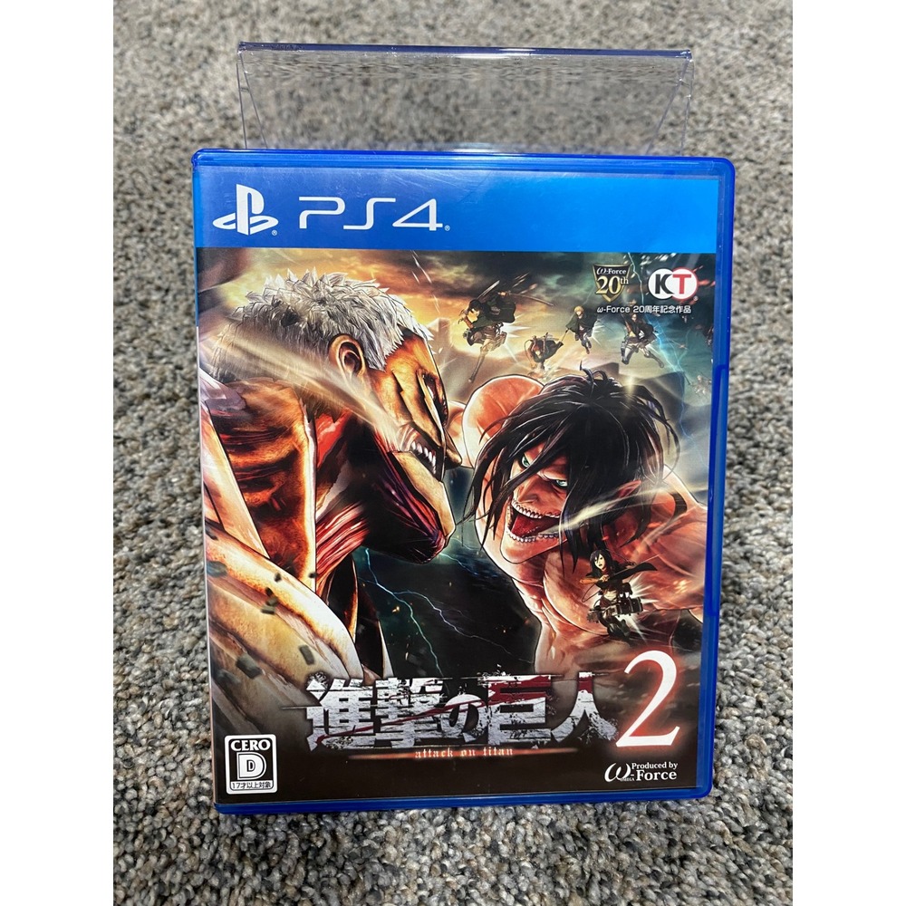 Attack on Titan 2 Video Game PS4 Blue Excellent Japanese Import NTSC-J
